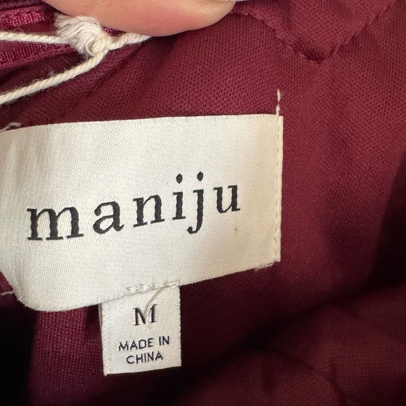 Pinkblush Burgundy maternity Lace Long Sleeve Dress - Picture 3 of 5